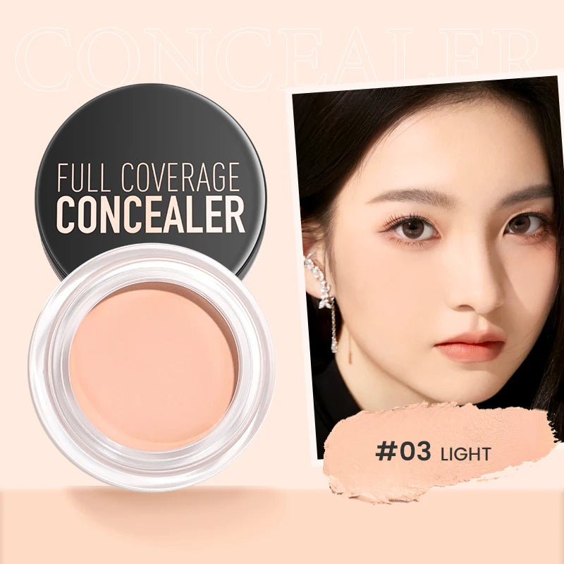 FOCALLURE Waterproof Full Coverage Concealer Cream Long-lasting Oil-control Moisturizing Lightweight Foundation Makeup Cosmetics