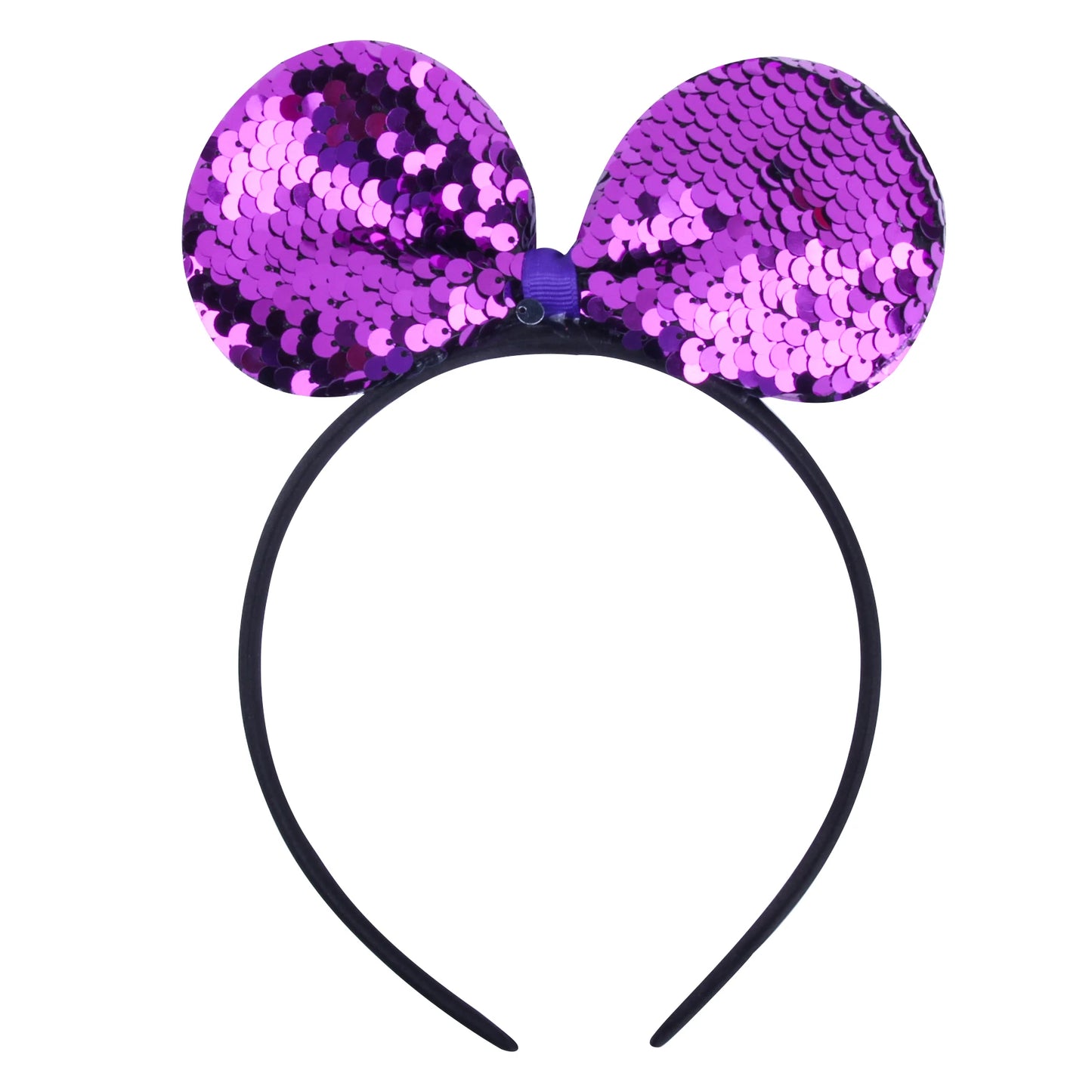 Girls Sequins Bowknot Crown Headbands Sparkly Bling Kids Hair Hoop Sequins Reversible Hairband for Birthday Party Supplies