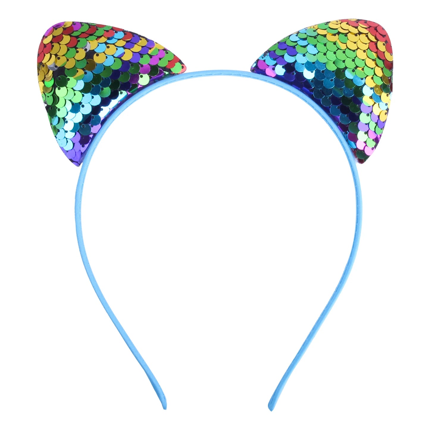 Girls Sequins Bowknot Crown Headbands Sparkly Bling Kids Hair Hoop Sequins Reversible Hairband for Birthday Party Supplies