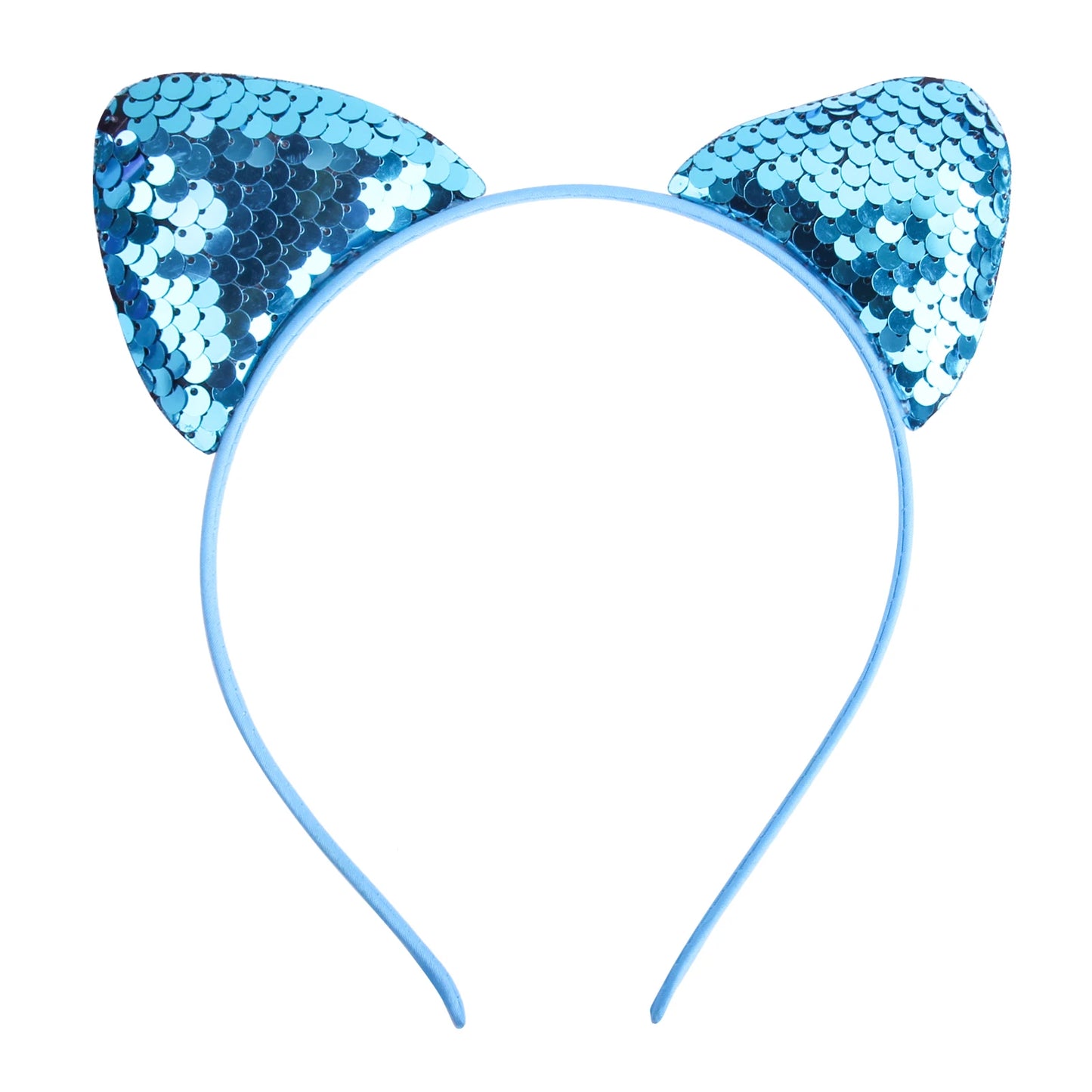 Girls Sequins Bowknot Crown Headbands Sparkly Bling Kids Hair Hoop Sequins Reversible Hairband for Birthday Party Supplies