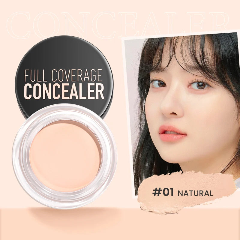 FOCALLURE Waterproof Full Coverage Concealer Cream Long-lasting Oil-control Moisturizing Lightweight Foundation Makeup Cosmetics