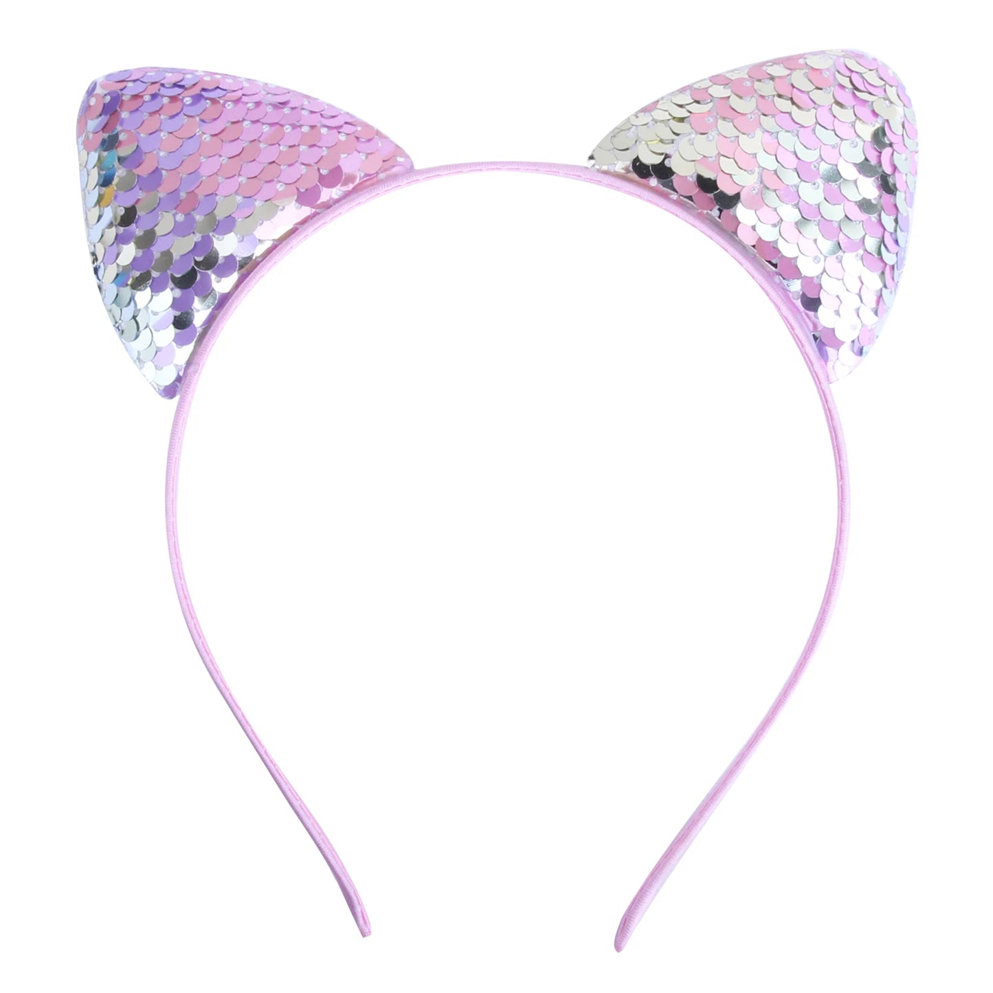 Girls Sequins Bowknot Crown Headbands Sparkly Bling Kids Hair Hoop Sequins Reversible Hairband for Birthday Party Supplies