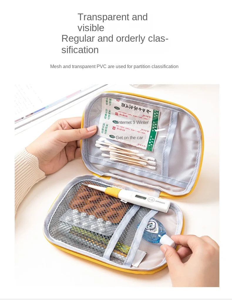 Business Trip Portable Medical Bag, Outdoor Emergency Kit, Portable Small Medicine Bag, Home Storage Bag