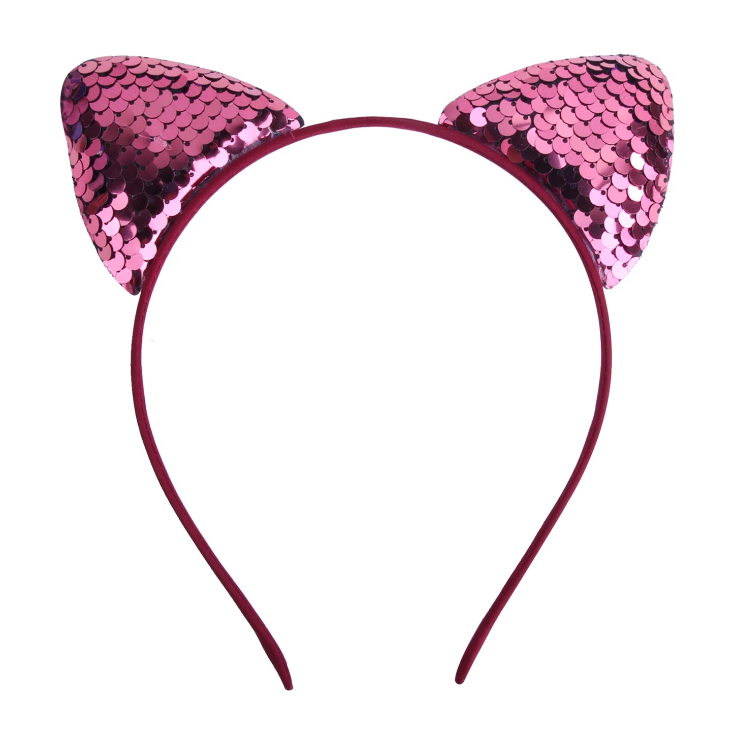 Girls Sequins Bowknot Crown Headbands Sparkly Bling Kids Hair Hoop Sequins Reversible Hairband for Birthday Party Supplies