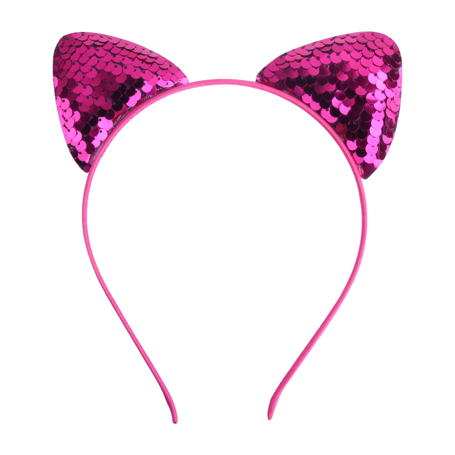 Girls Sequins Bowknot Crown Headbands Sparkly Bling Kids Hair Hoop Sequins Reversible Hairband for Birthday Party Supplies