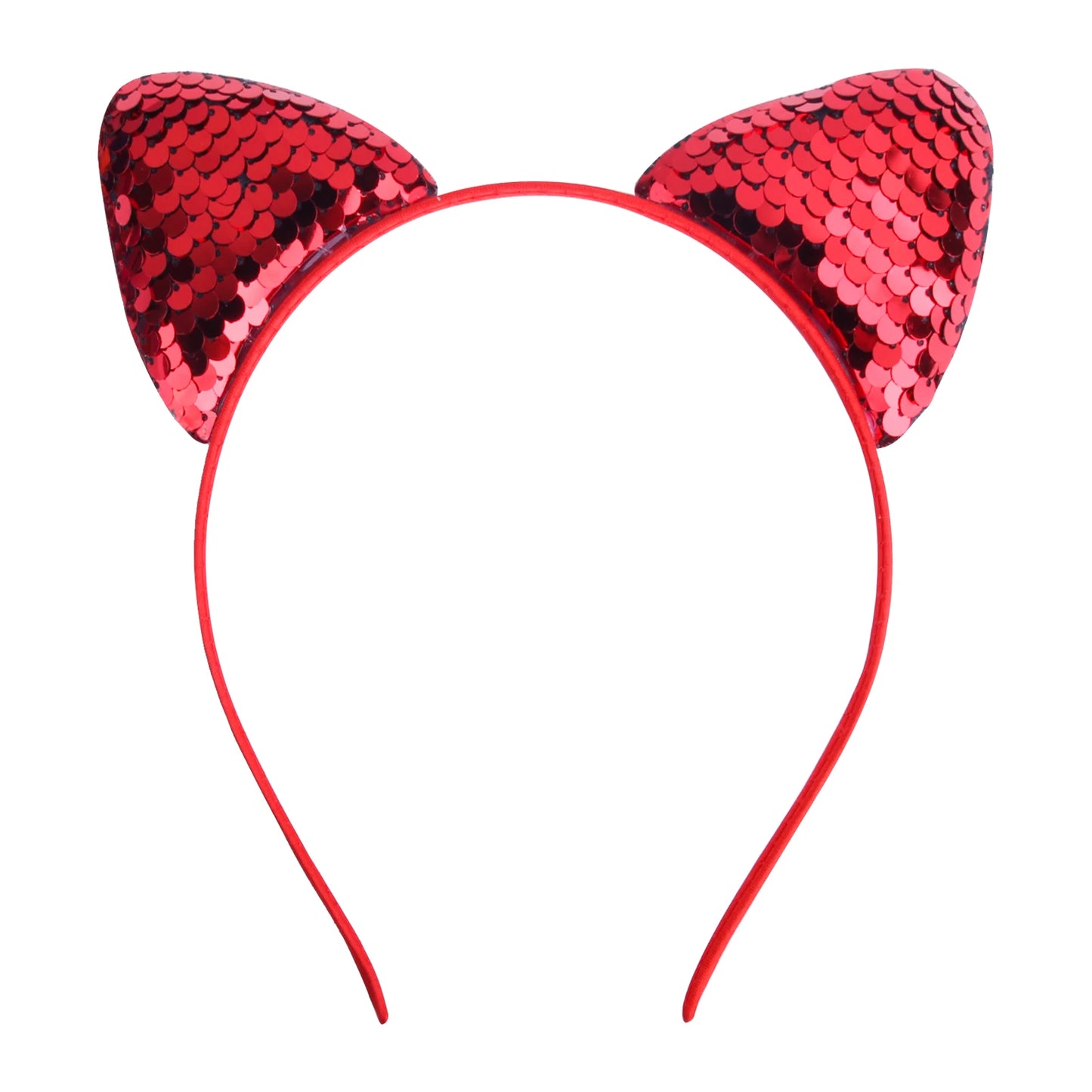 Girls Sequins Bowknot Crown Headbands Sparkly Bling Kids Hair Hoop Sequins Reversible Hairband for Birthday Party Supplies