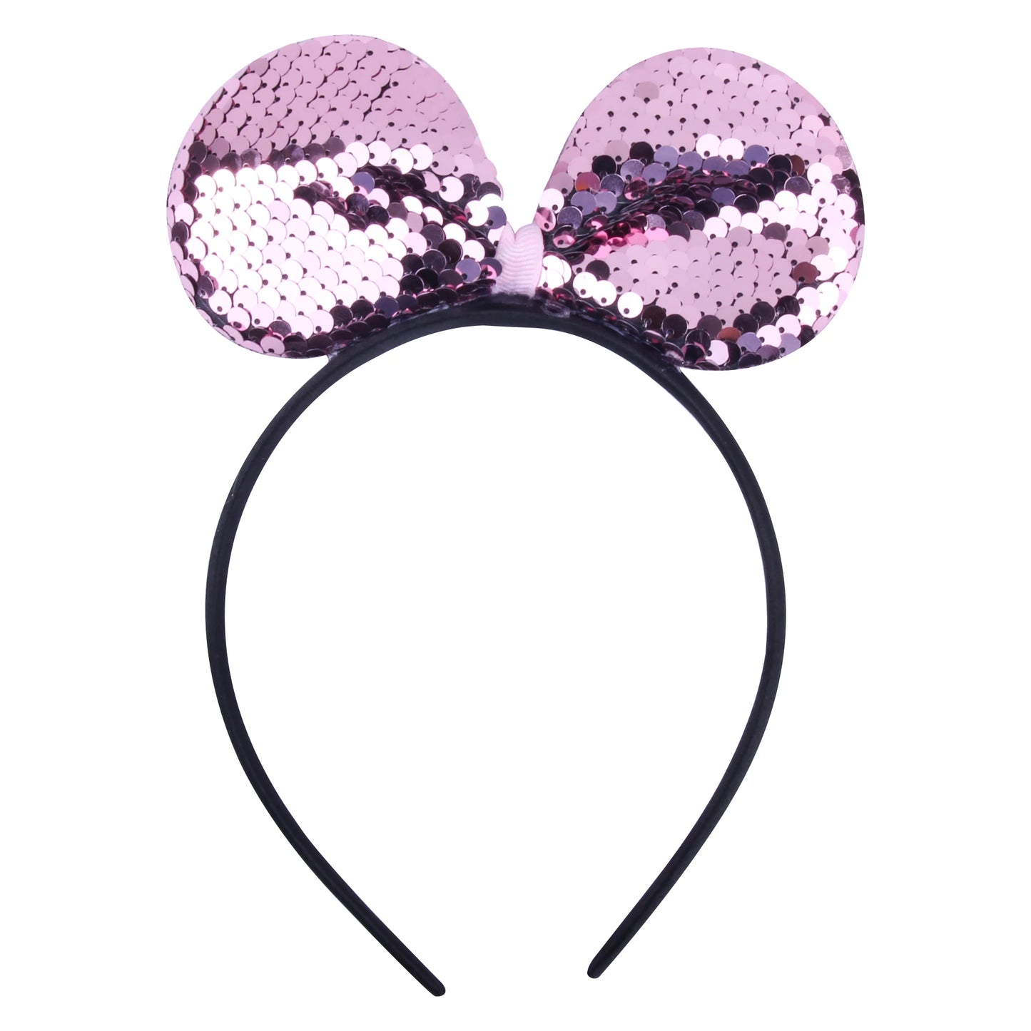 Girls Sequins Bowknot Crown Headbands Sparkly Bling Kids Hair Hoop Sequins Reversible Hairband for Birthday Party Supplies