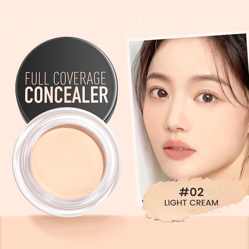 FOCALLURE Waterproof Full Coverage Concealer Cream Long-lasting Oil-control Moisturizing Lightweight Foundation Makeup Cosmetics