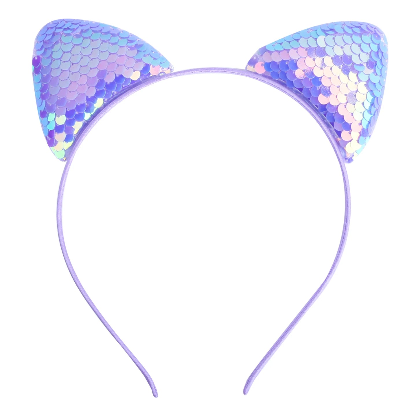Girls Sequins Bowknot Crown Headbands Sparkly Bling Kids Hair Hoop Sequins Reversible Hairband for Birthday Party Supplies