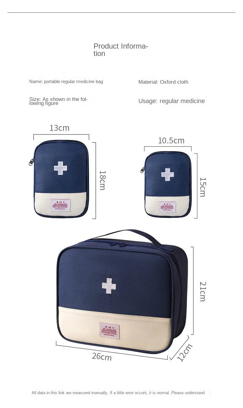 Business Trip Portable Medical Bag, Outdoor Emergency Kit, Portable Small Medicine Bag, Home Storage Bag