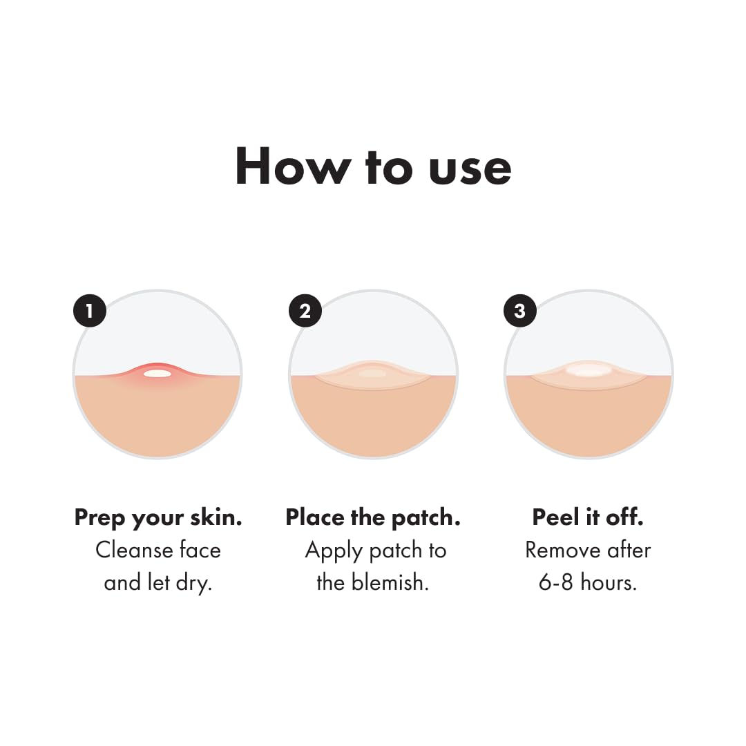 Mighty Patch™ Original patch from Hero Cosmetics - Hydrocolloid Acne Pimple Patch for Covering Zits and Blemishes in Face and Skin, Vegan-friendly and Not Tested on Animals (36 Count)