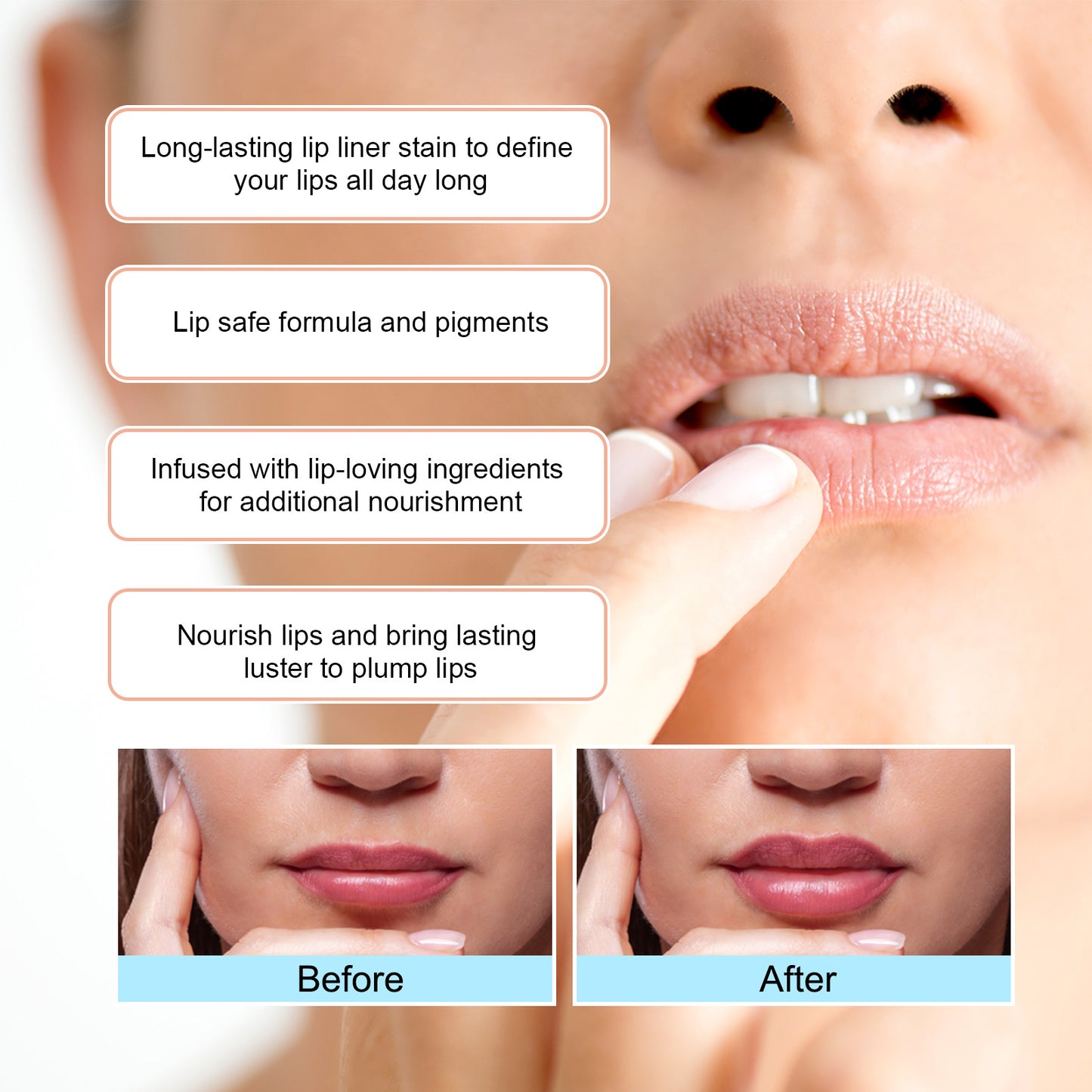 Long-Lasting Lip Line Color