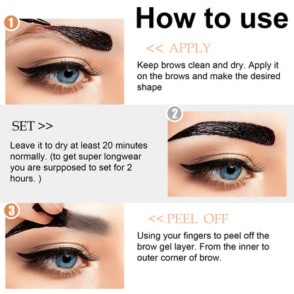 Sweatproof Peel Eyebrow Cream