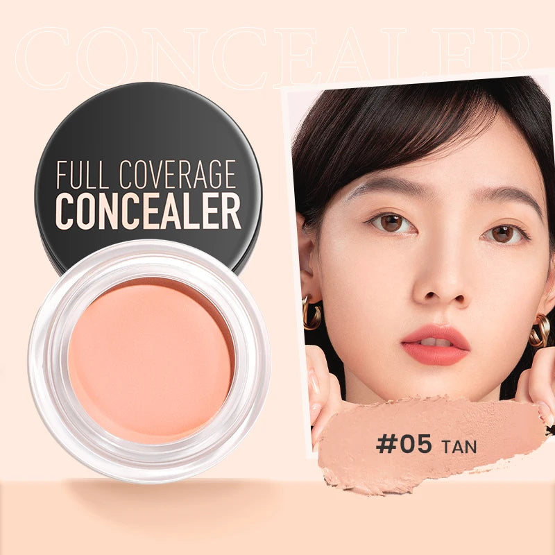 FOCALLURE Waterproof Full Coverage Concealer Cream Long-lasting Oil-control Moisturizing Lightweight Foundation Makeup Cosmetics